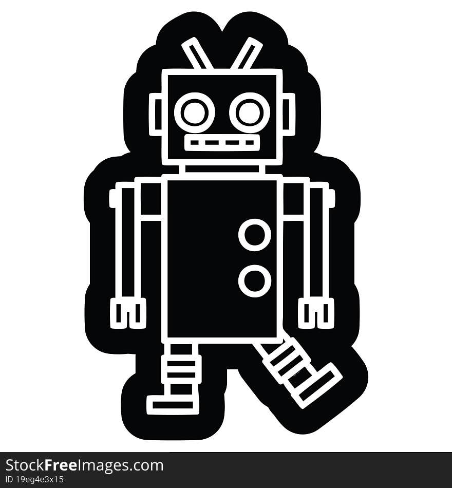 dancing robot icon