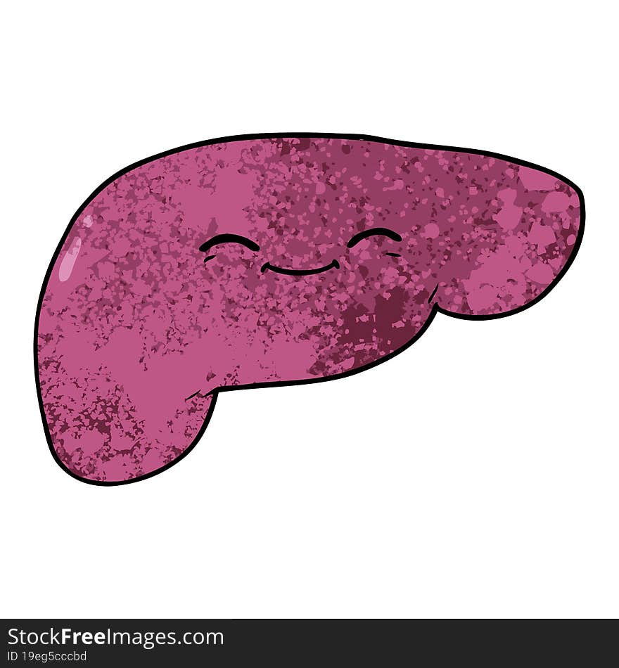 cartoon liver. cartoon liver