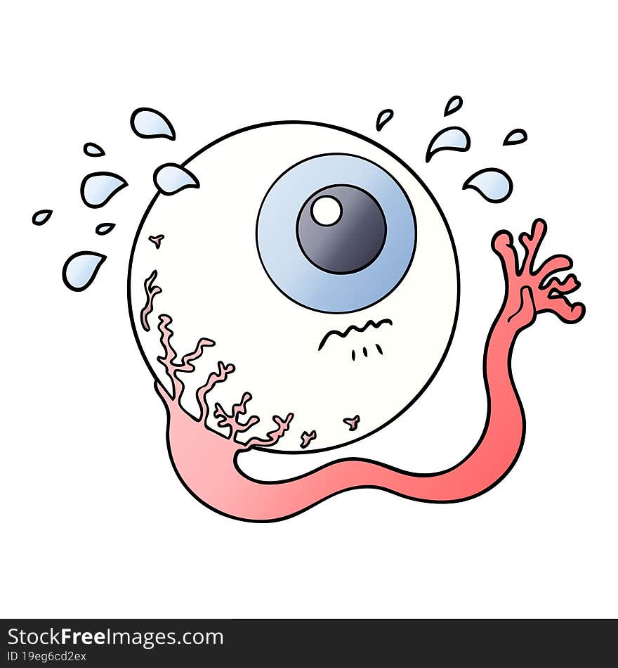 cartoon eyeball crying. cartoon eyeball crying