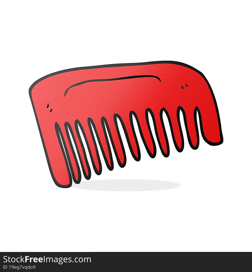 cartoon comb