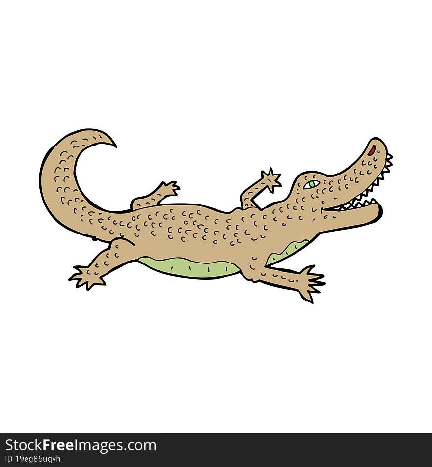 cartoon crocodile