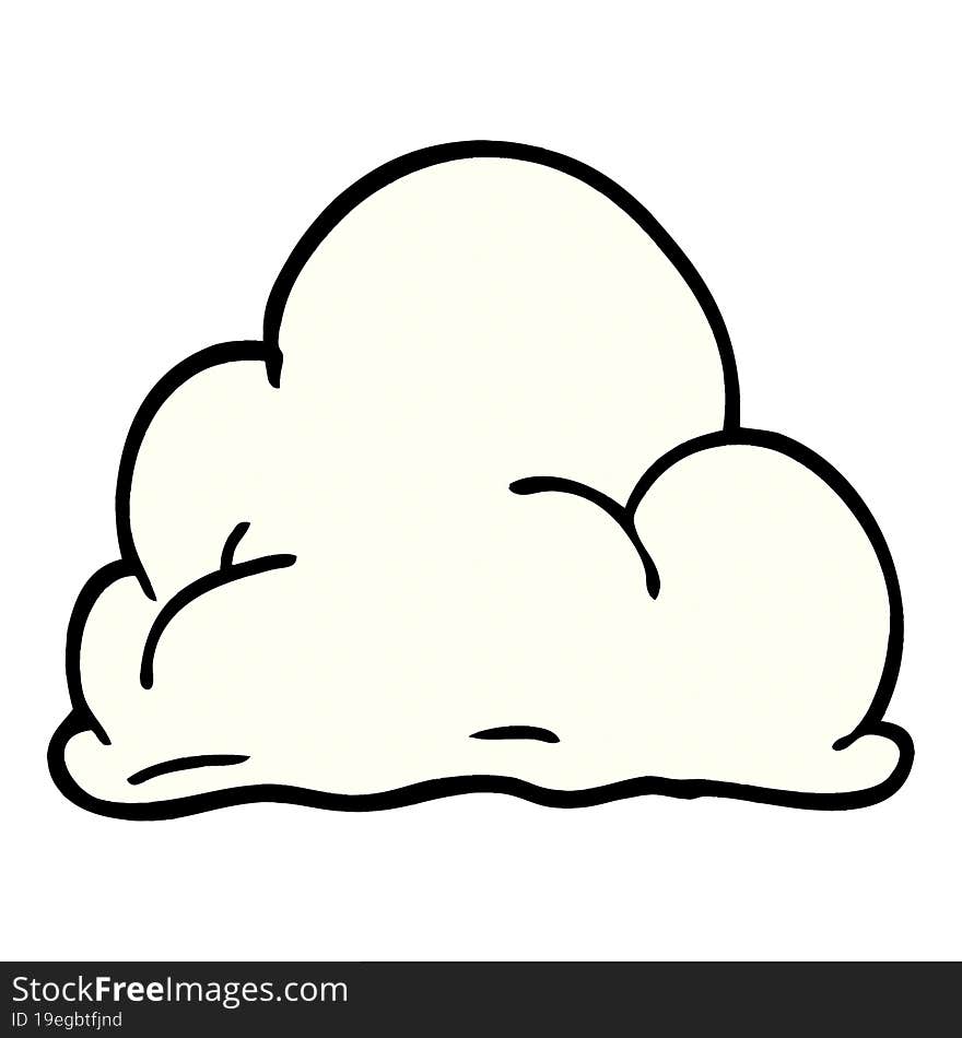 Cartoon Doodle Fluffy White Clouds