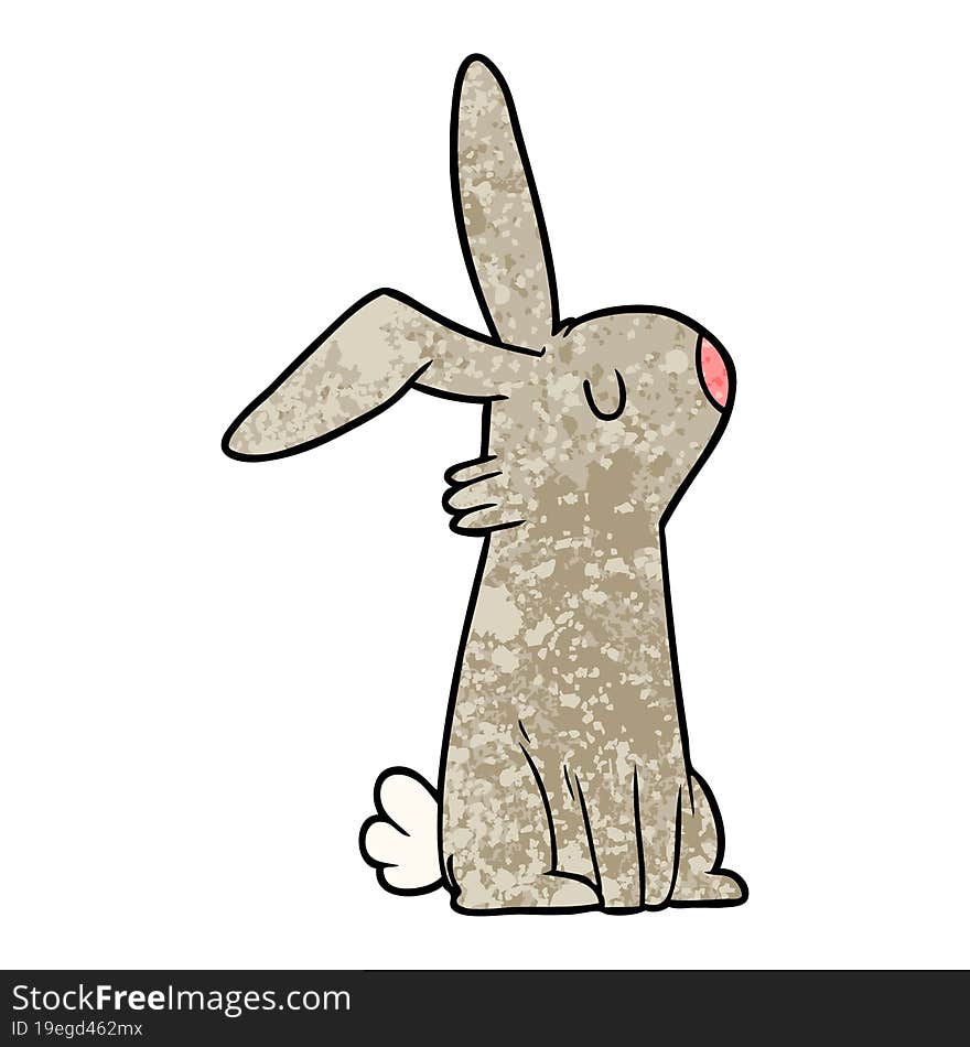 cartoon rabbit. cartoon rabbit