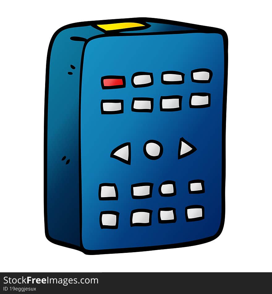 cartoon doodle old remote control