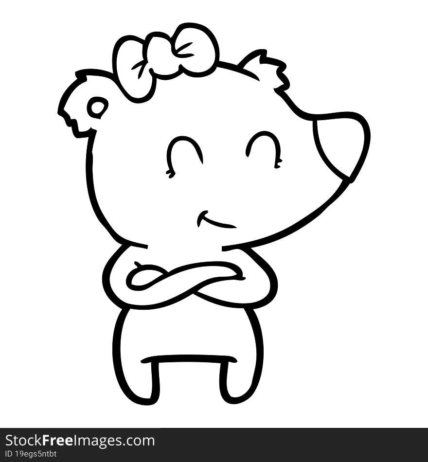 female polar bear cartoon. female polar bear cartoon