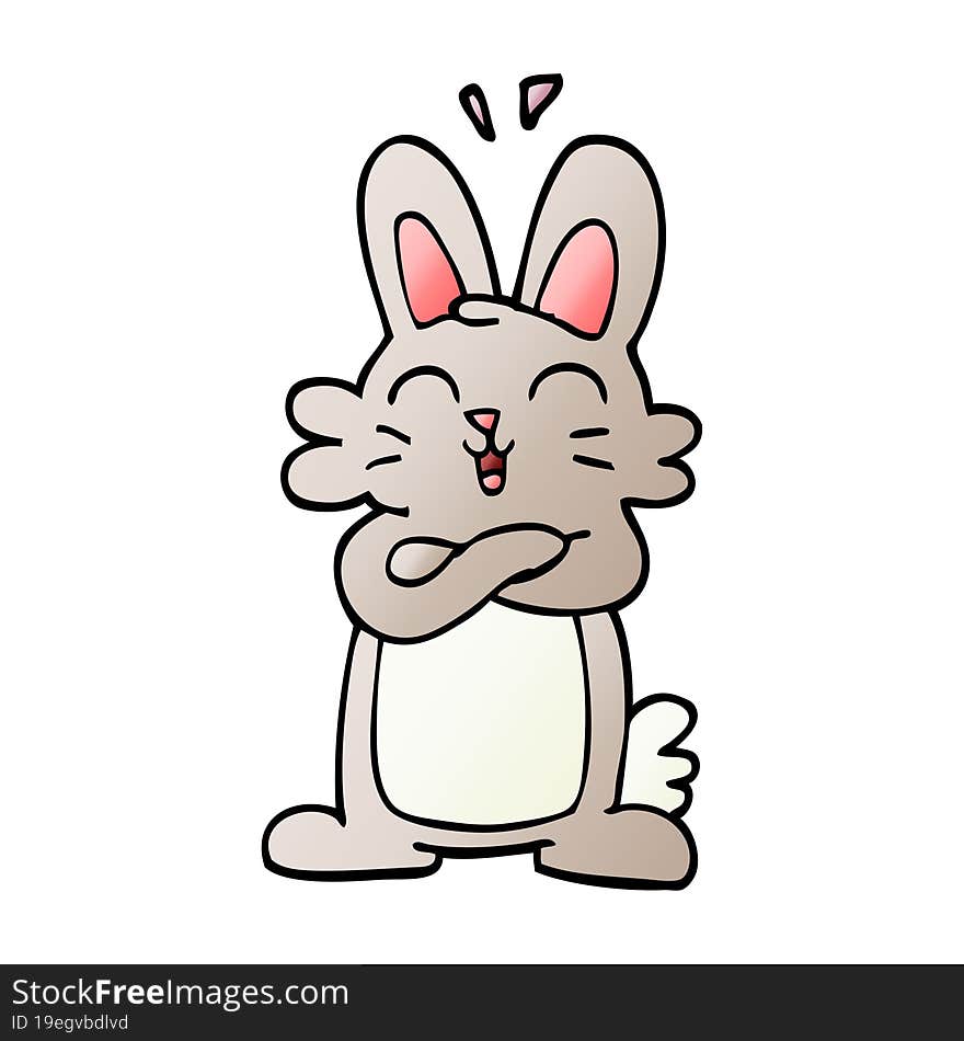 Cartoon Doodle Cute Bunny