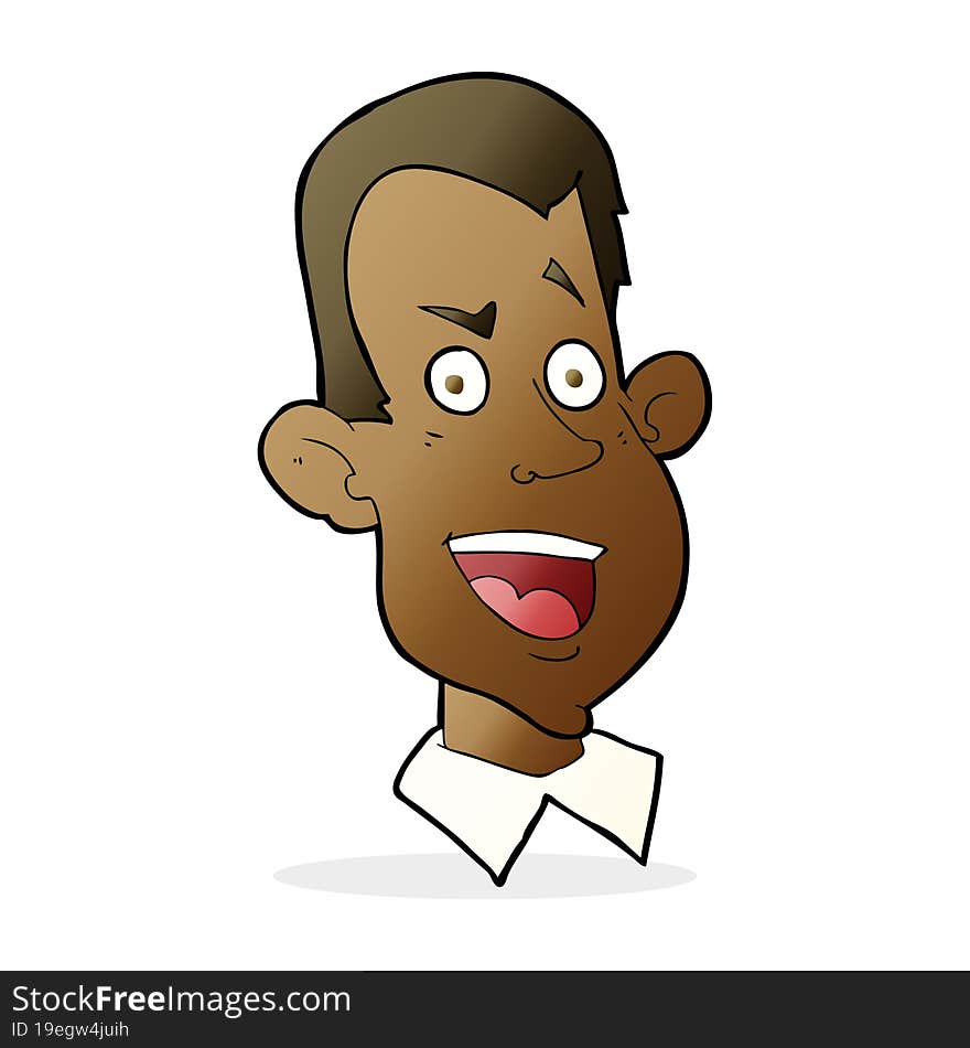 cartoon male face