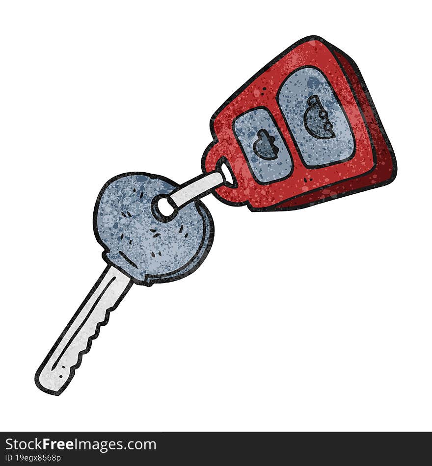 Textured Cartoon Key