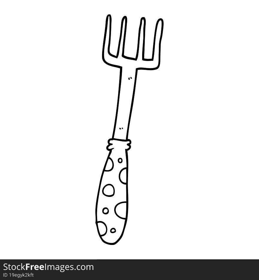 Cartoon Fork