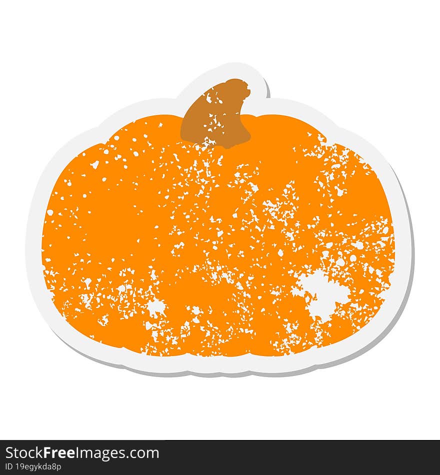 spooky halloween pumpkin grunge sticker