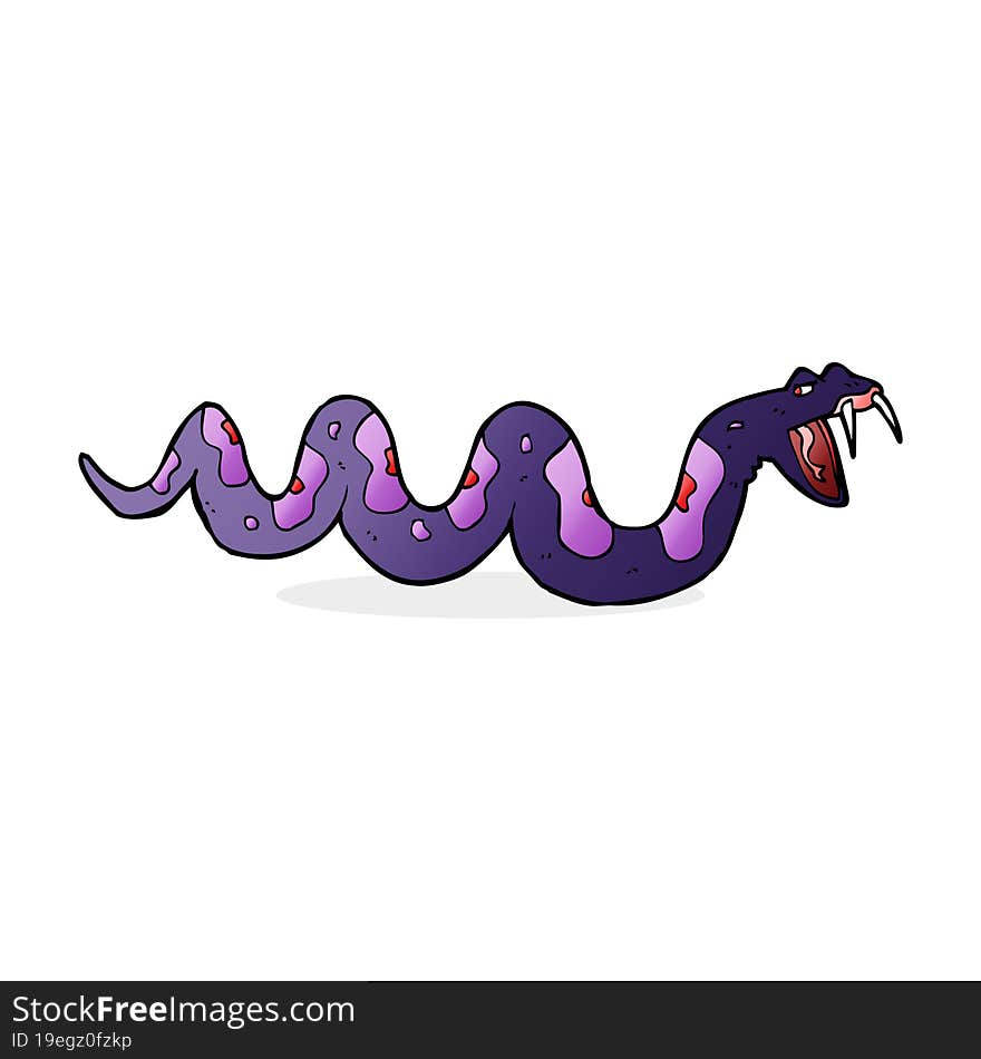 cartoon poisonous snake