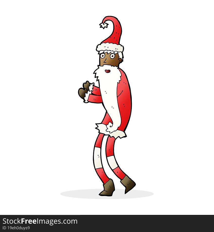 cartoon santa claus