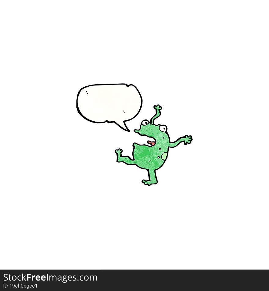 Dancing Frog Cartoon Character