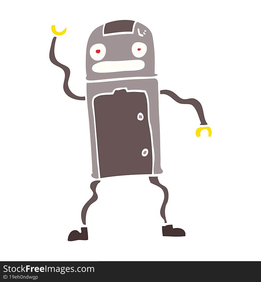 cartoon doodle robot