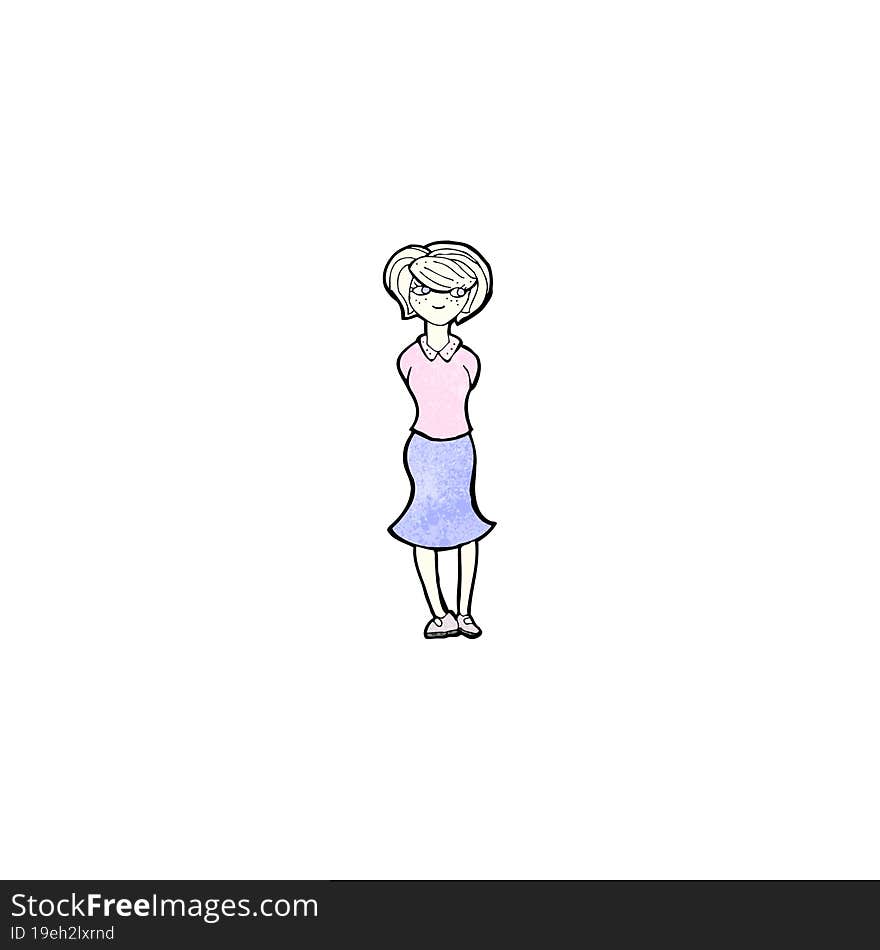 Cartoon Blond Woman