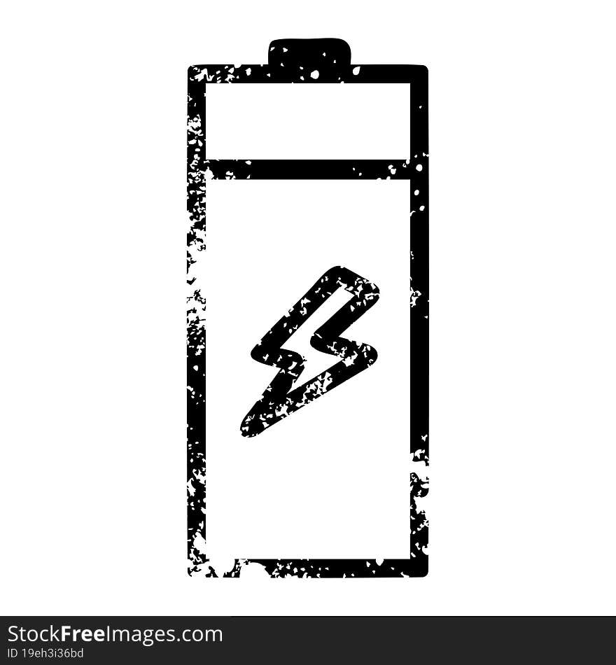 Battery Distressed Icon