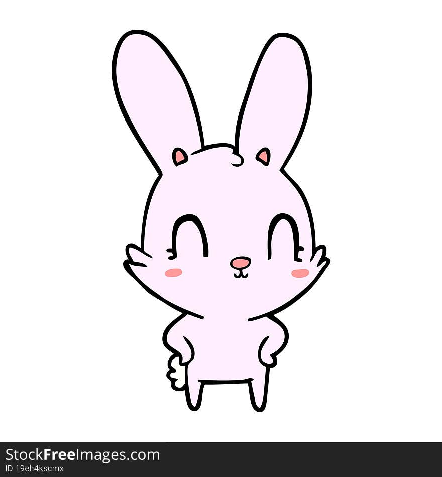 cute cartoon rabbit. cute cartoon rabbit