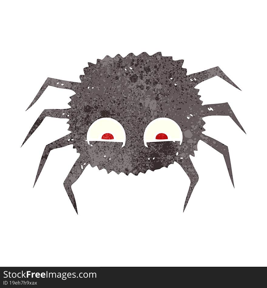 Retro Cartoon Spider