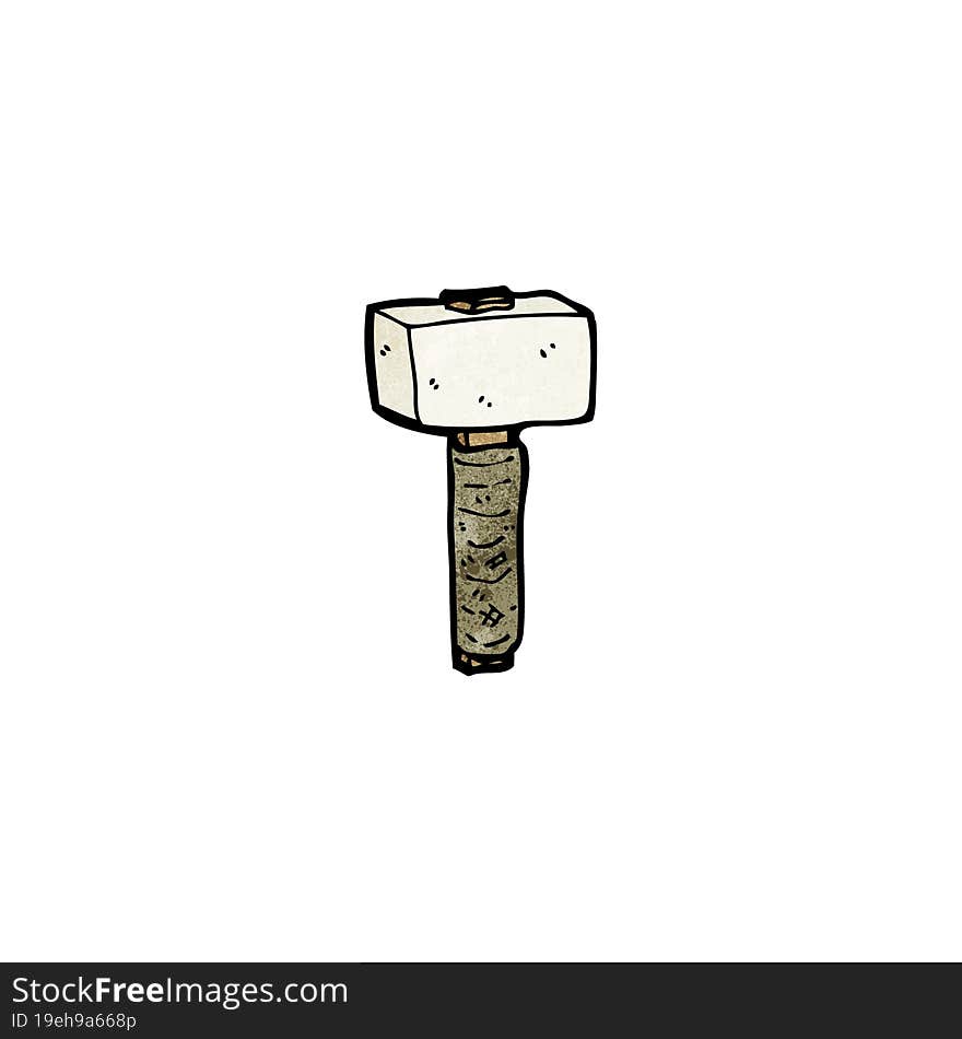 stone hammer cartoon