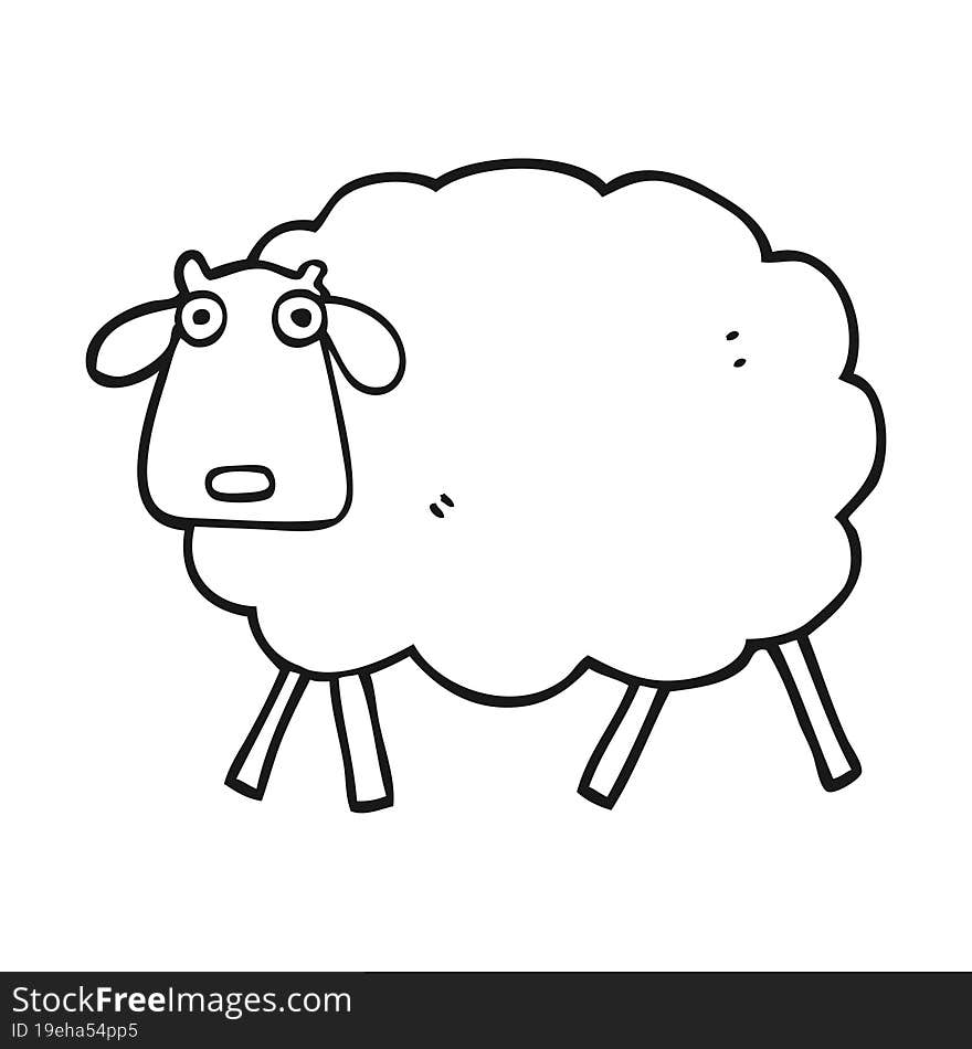 cartoon sheep