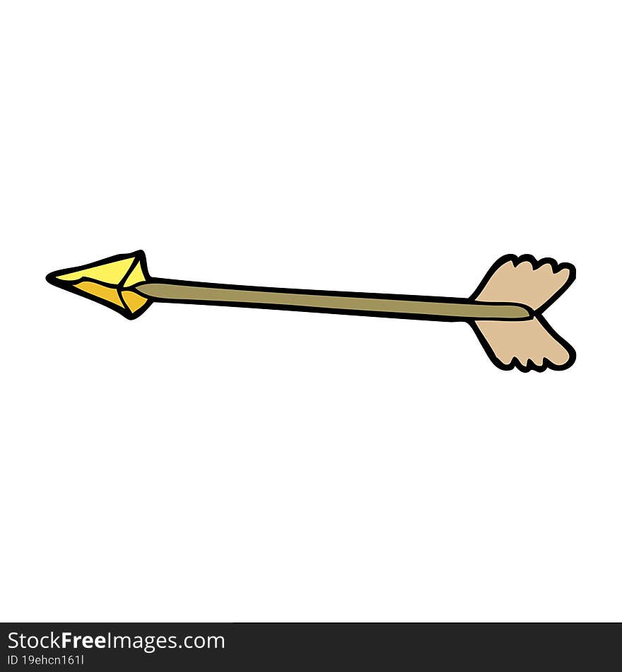 cartoon doodle arrow