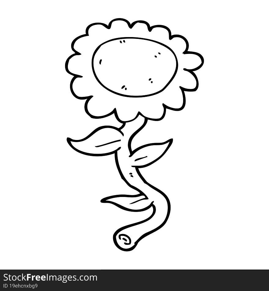 cartoon sunflower