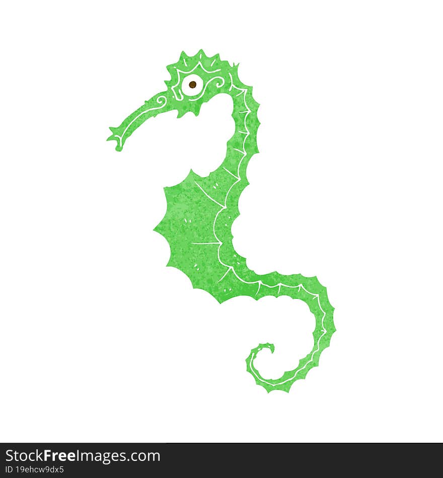 Cartoon Sea Horse