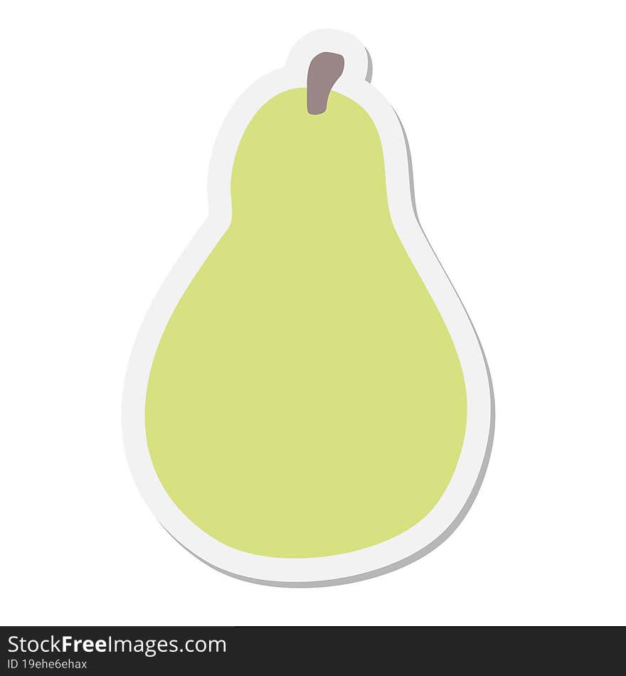 Pear sticker