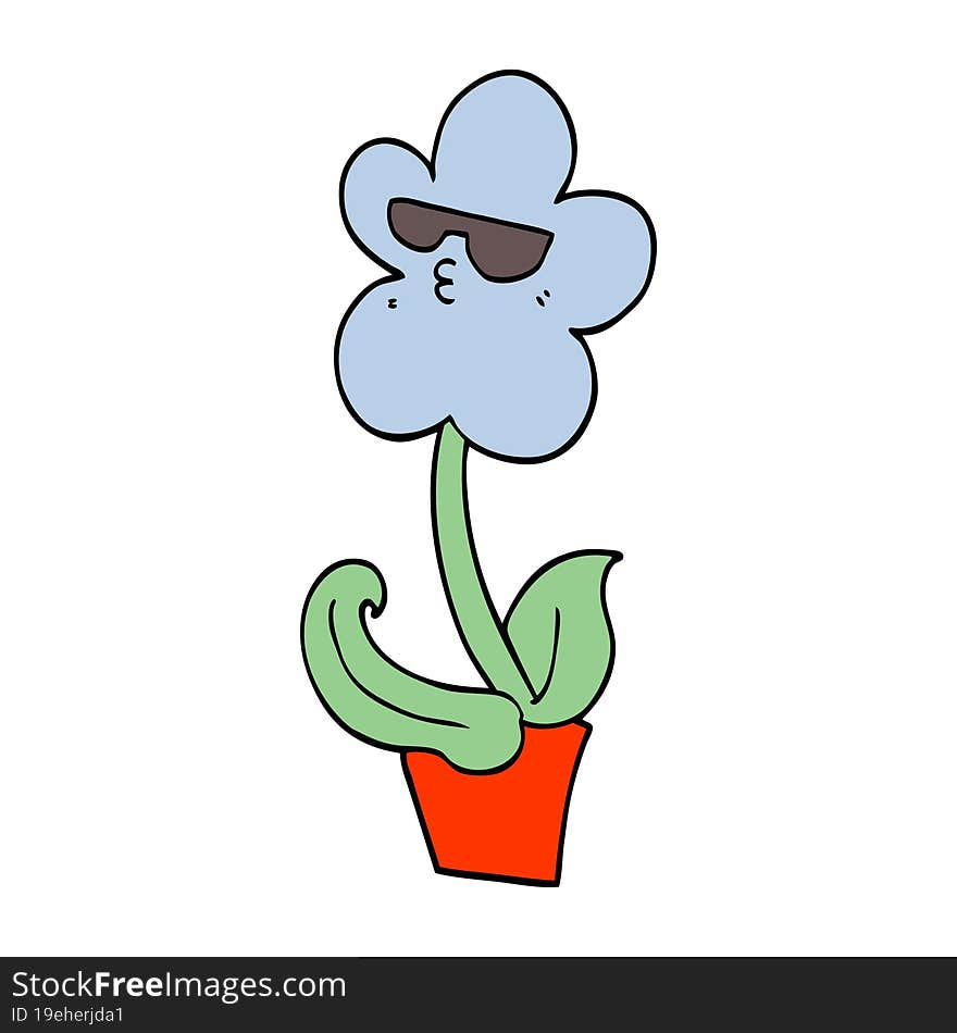 Cool Cartoon Flower