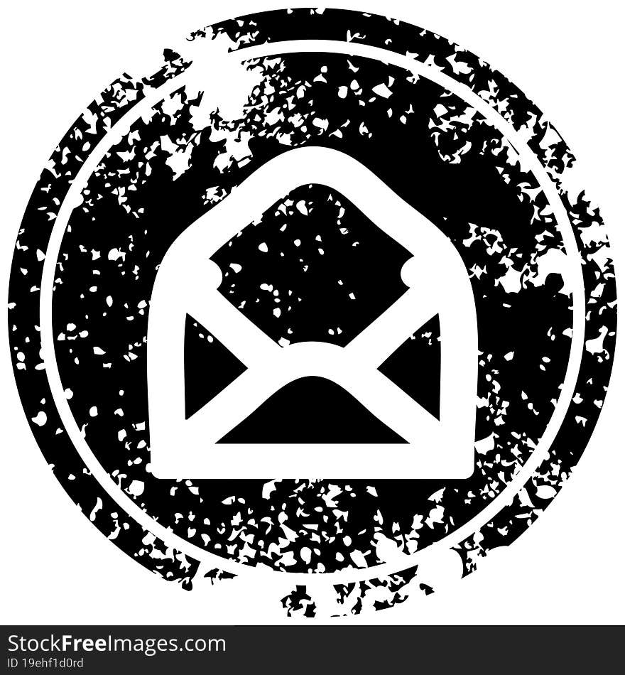 envelope letter distressed icon symbol