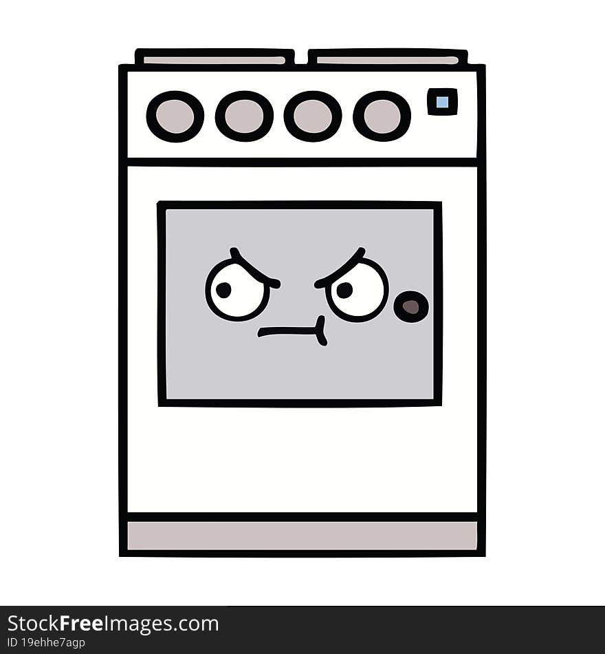 cute cartoon kitchen oven