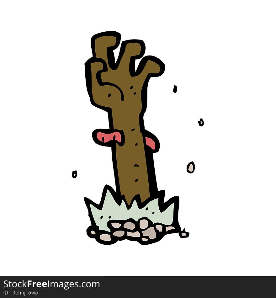 Cartoon Zombie Hand