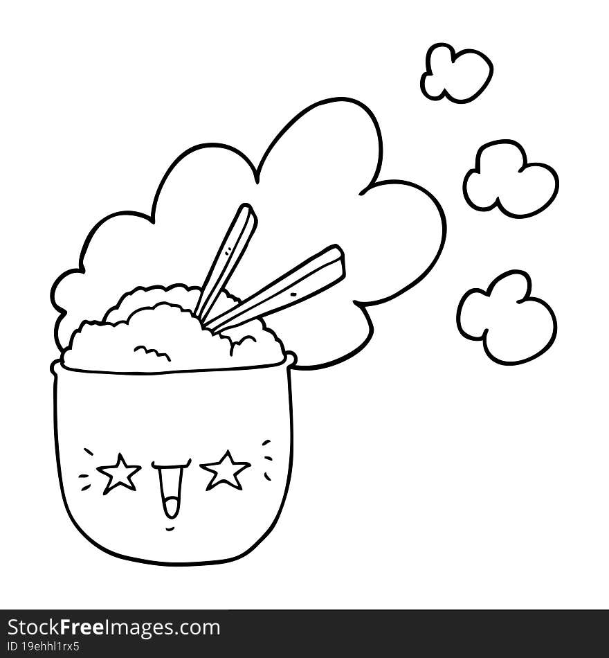 Cute Cartoon Hot Rice Bowl