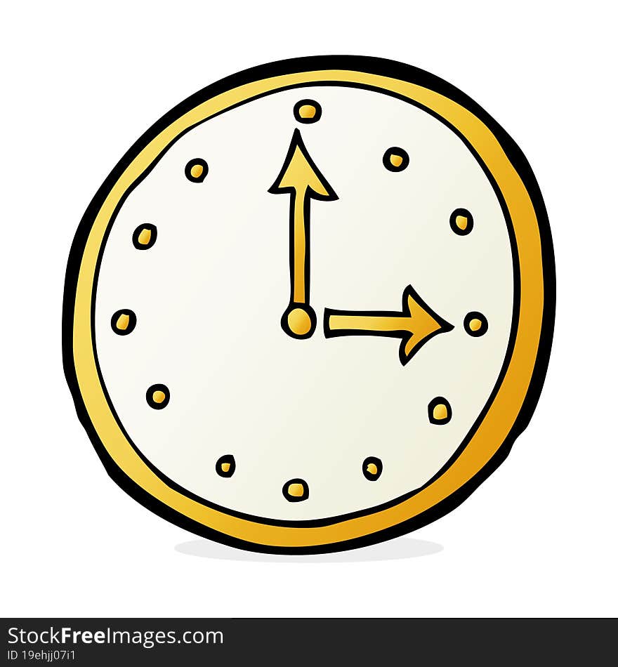 cartoon clock symbol