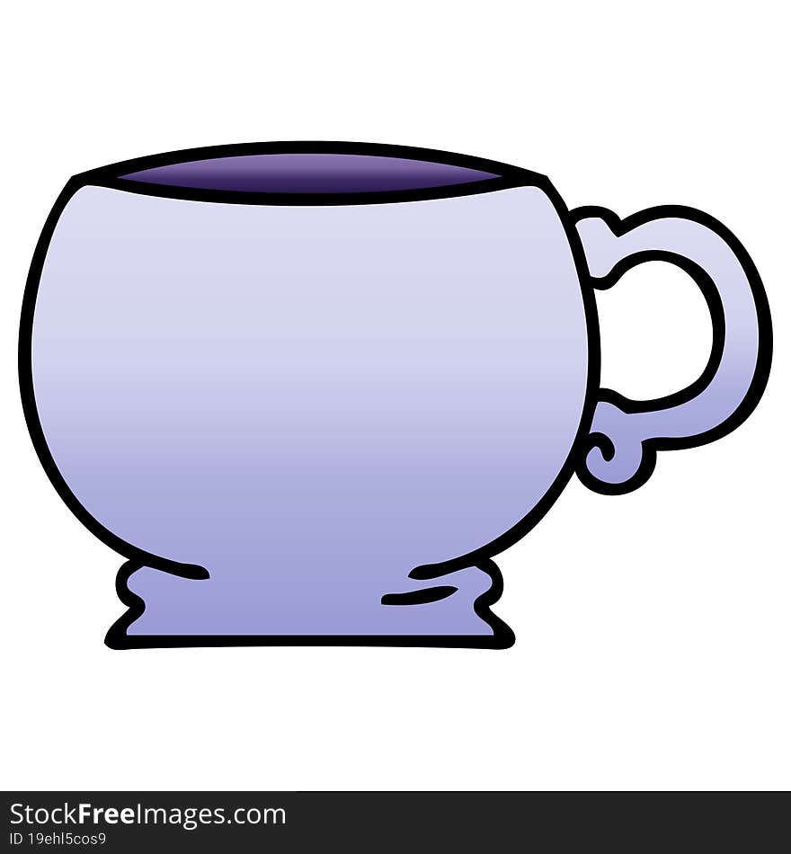 Quirky Gradient Shaded Cartoon Mug