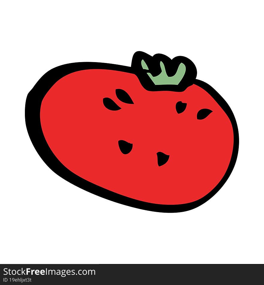 cartoon doodle tomato