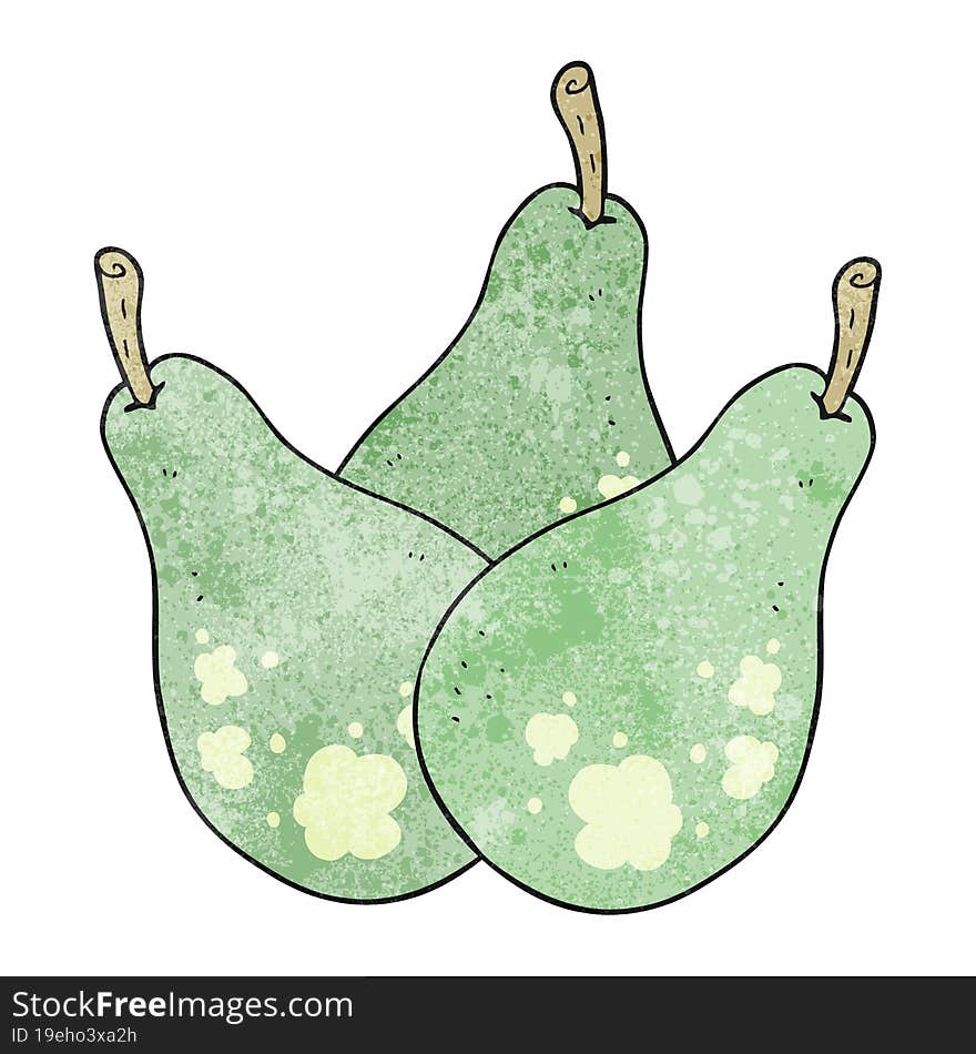 texture cartoon pears