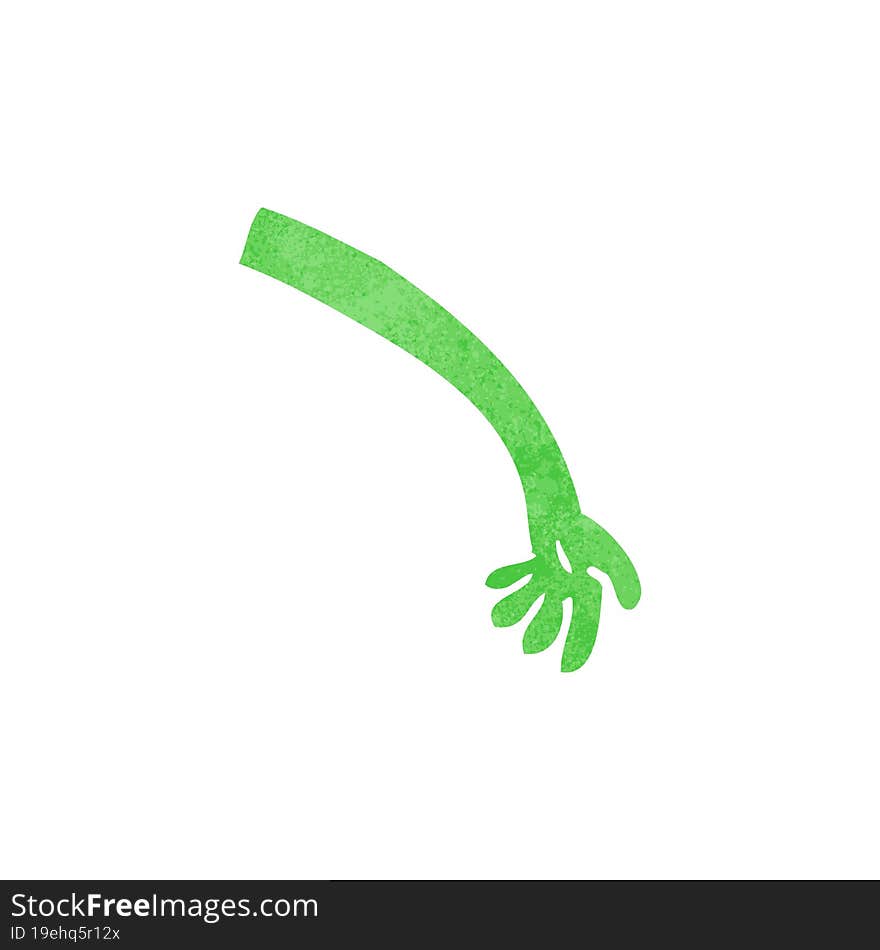 cartoon monster arm