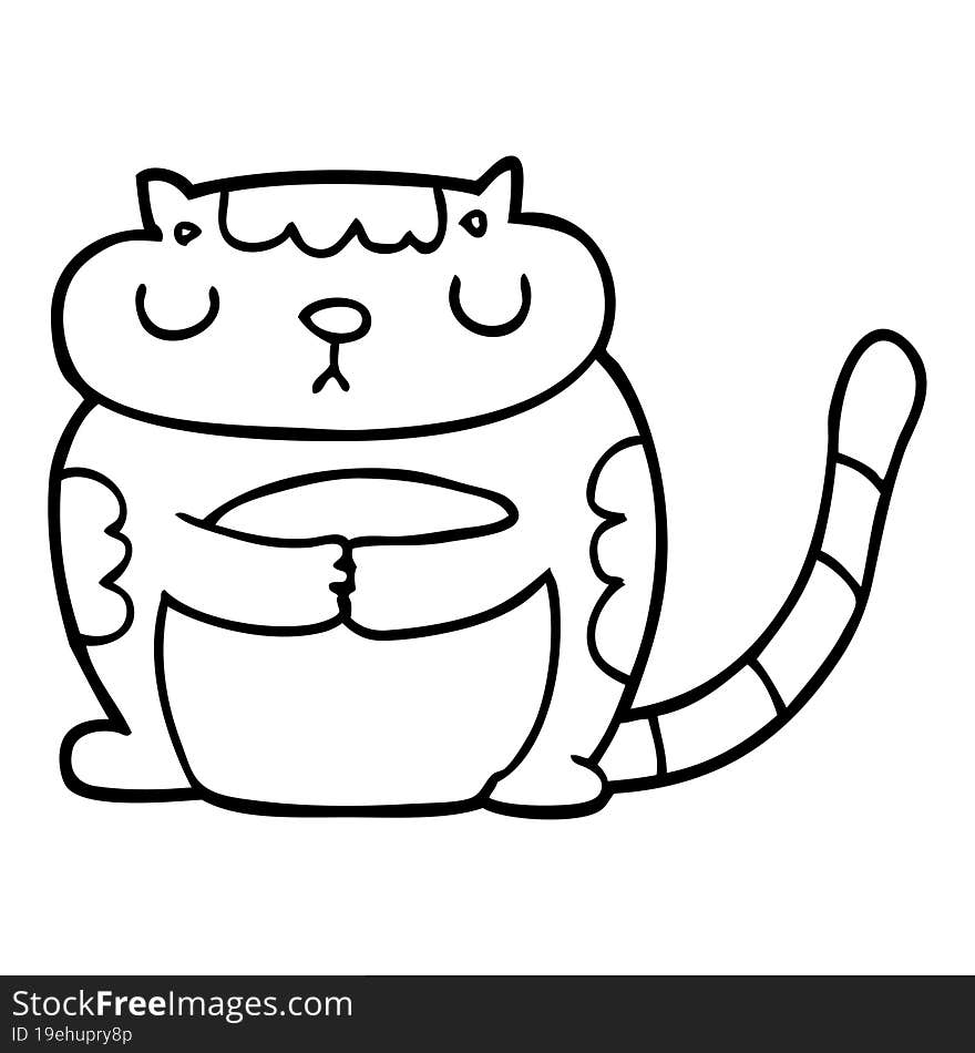 cute cartoon cat