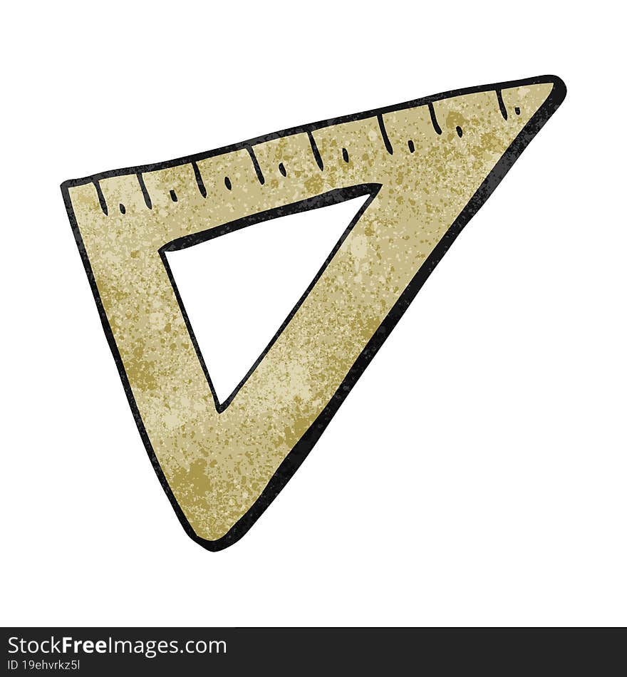 textured cartoon set square