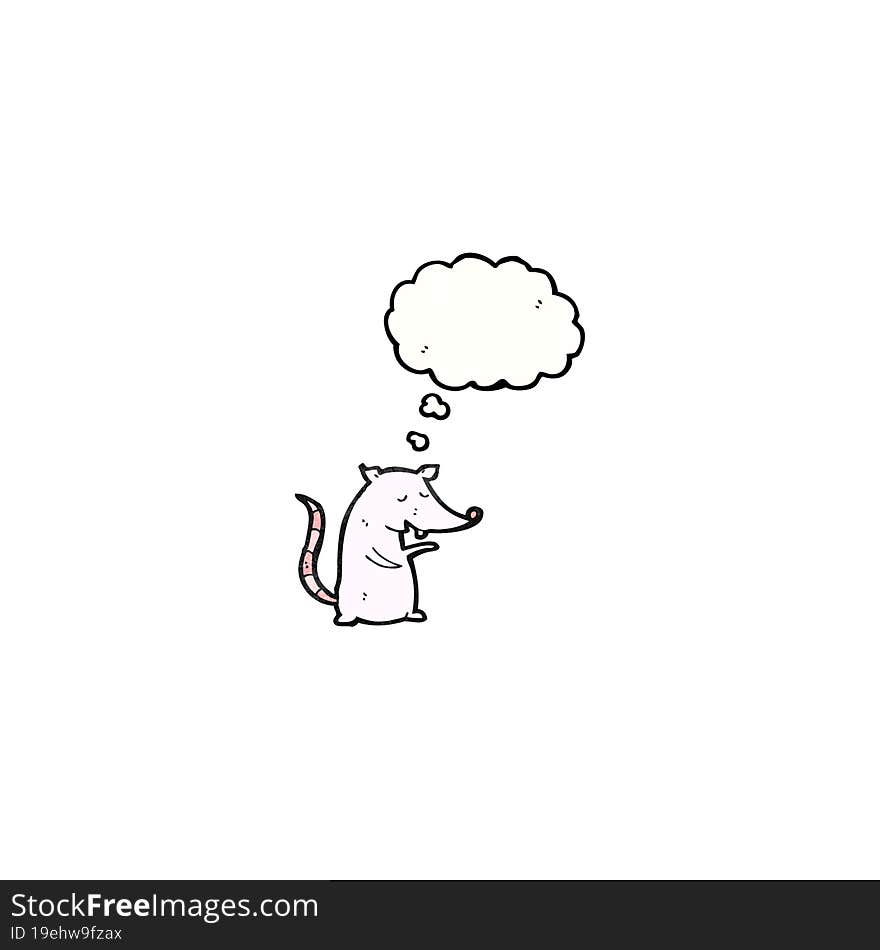 white mouse cartoon