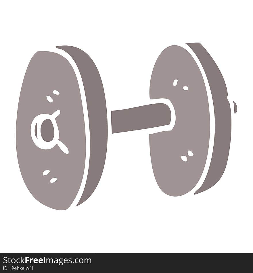 Cartoon Doodle Gym Weights