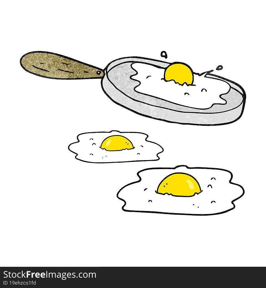 texture cartoon fried eggs