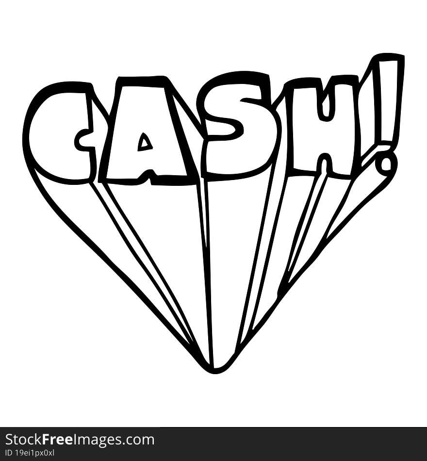 Cartoon Word Cash