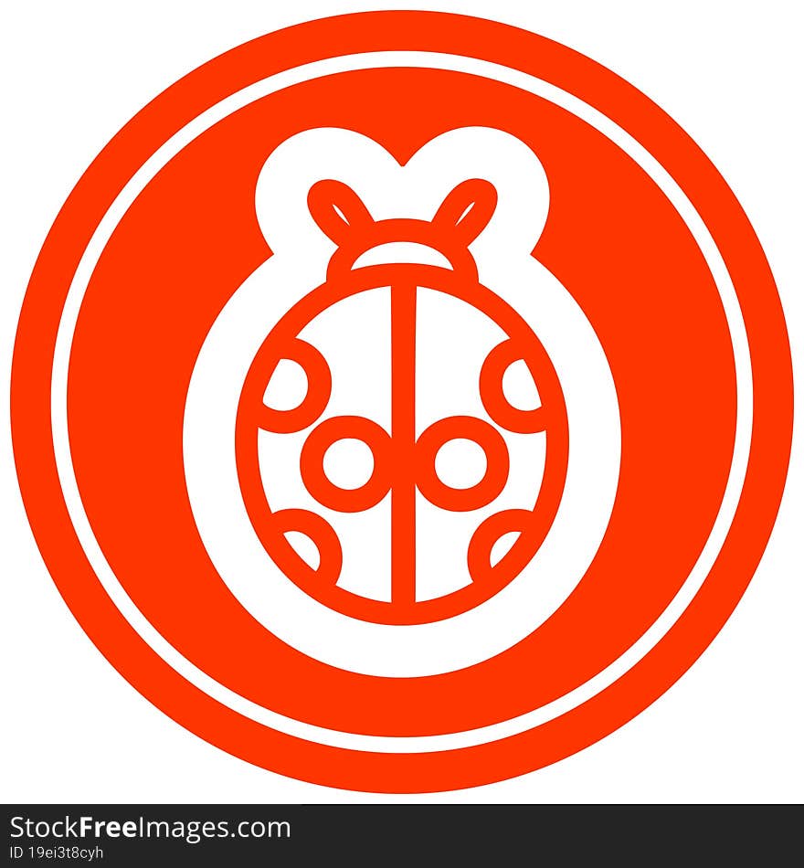 cute ladybug icon symbol