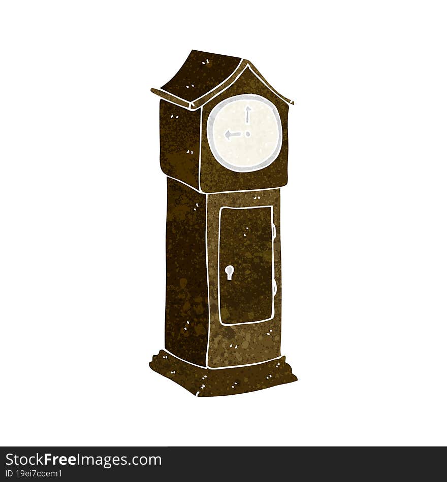 Cartoon Grandfather Clock