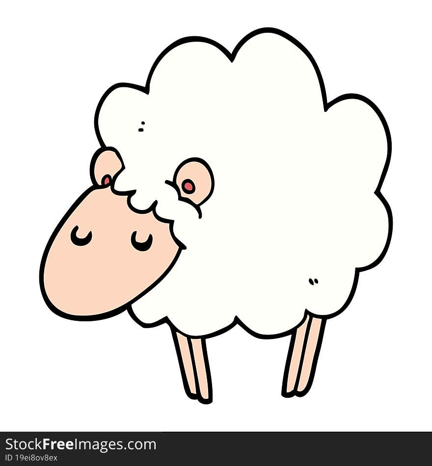 cartoon sheep