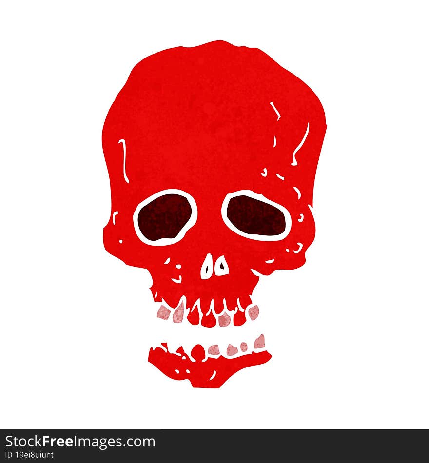 cartoon skull