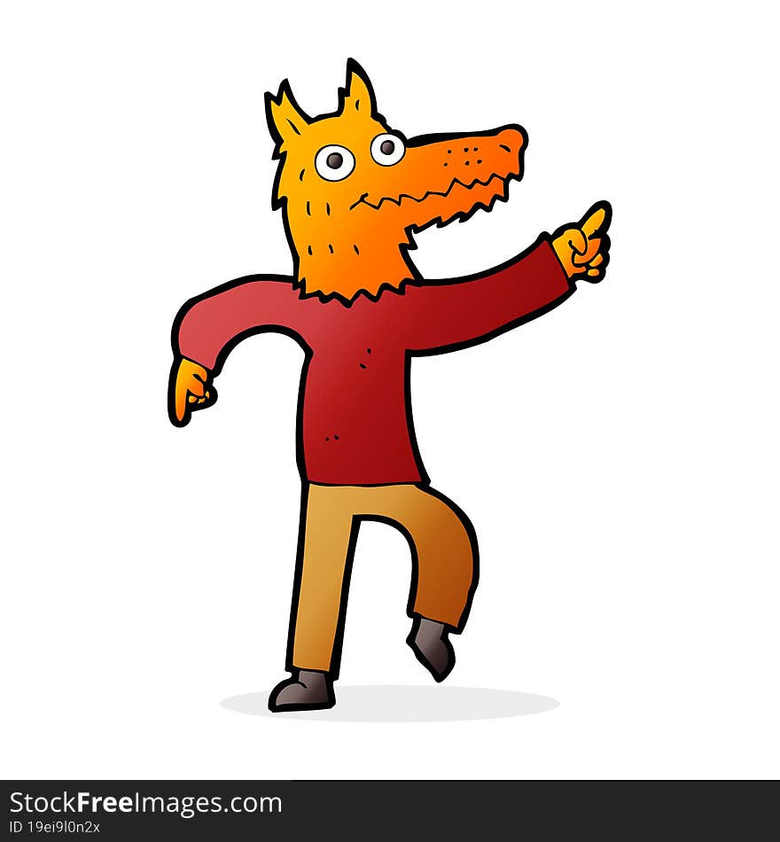 cartoon fox man