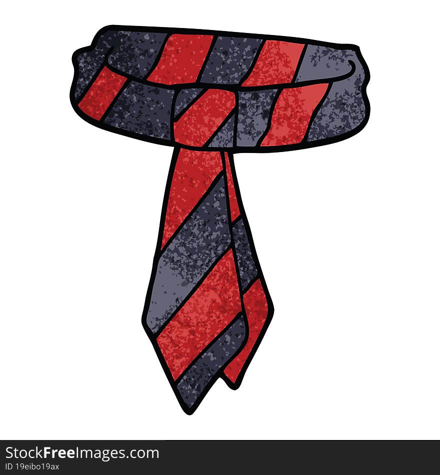 cartoon doodle office tie